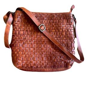 Crossbody Boho Bag Anthropologie Woven Soft Leather Vilenca Holland Adjustable